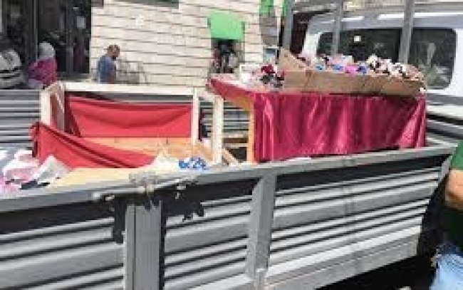 حملة بلدية مشتركة  لتحرير الأرصفة والطرقات وسط العاصمة