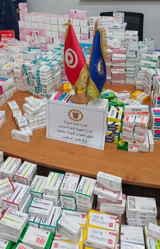 معبر الذهيبة: إحباط محاولة تهريب 1200 علبة دواء