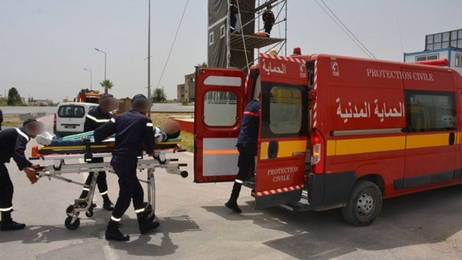 الحماية المدنية : 435 تدخلا منها 121 في مجال النجدة والإسعاف بالطرقات خلال الأربع والعشرين ساعة الأخيرة