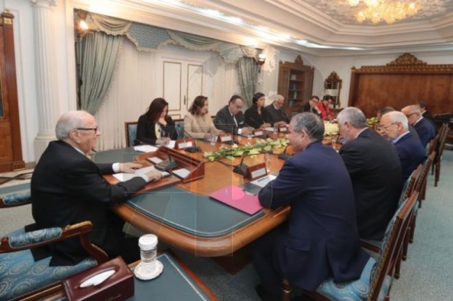 انطلاق الاجتماع الثاني بين رئيس الجمهورية و الموقعين على وثيقة قرطاج